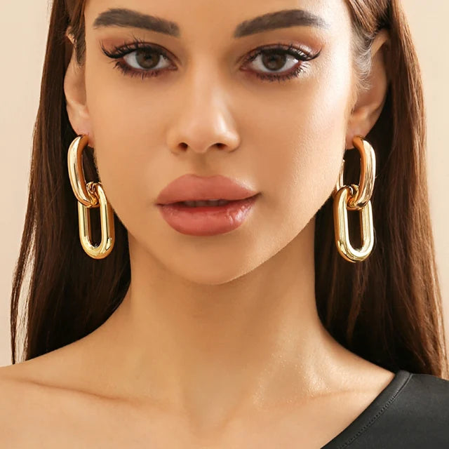 Boucles d’oreilles Chaîne épaisse