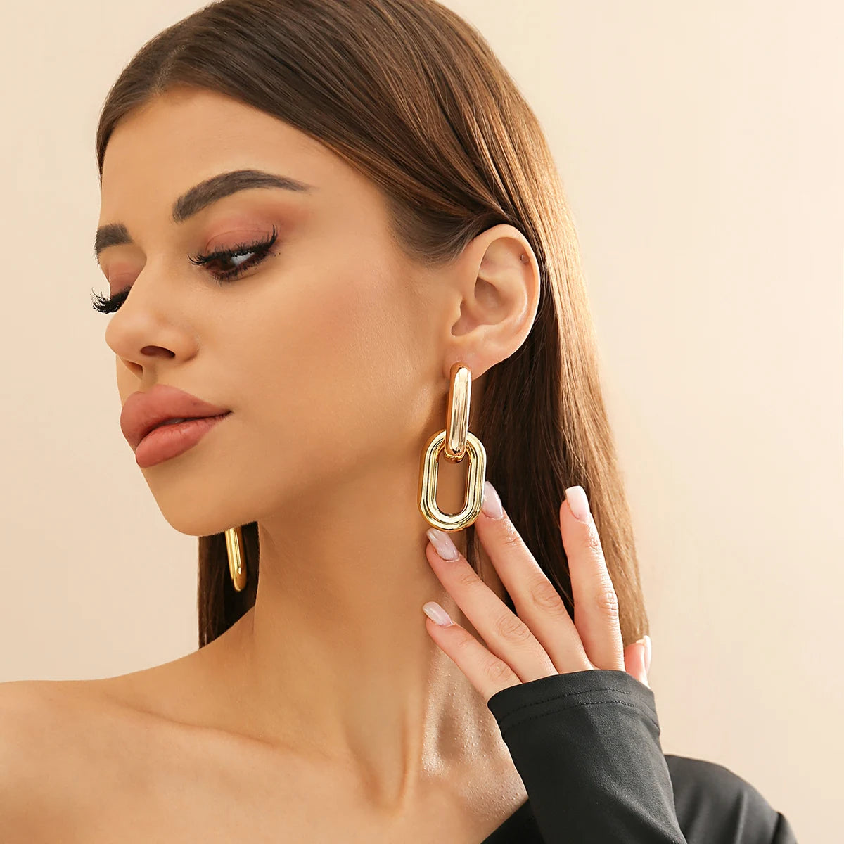 Boucles d’oreilles Chaîne épaisse