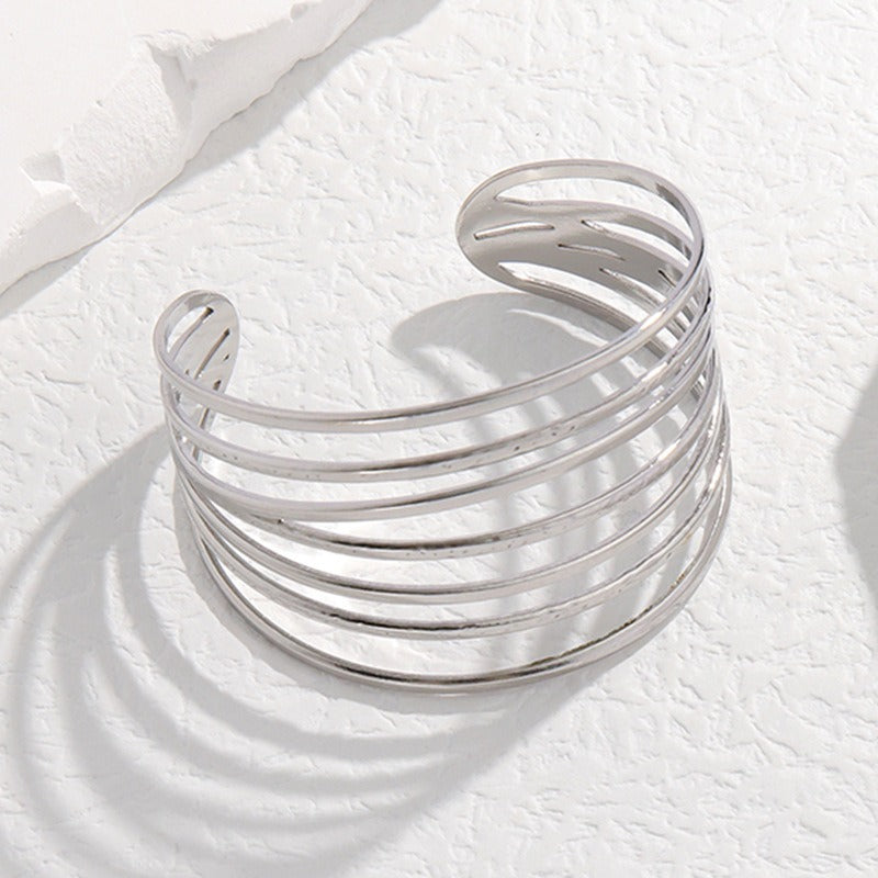 Bracelet Style géométrique INS en Acier Titane