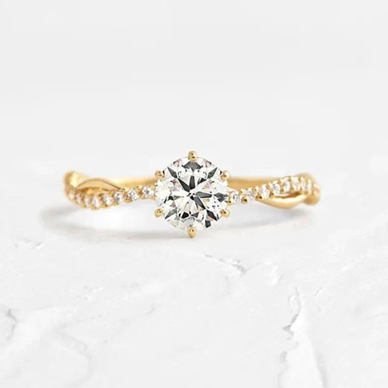Bague en Argent Sterling 925 sertie de Zircon