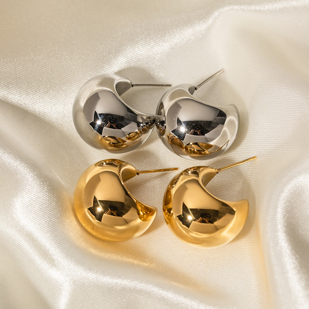 Boucles d’oreilles épaisses en Acier Inoxydable
