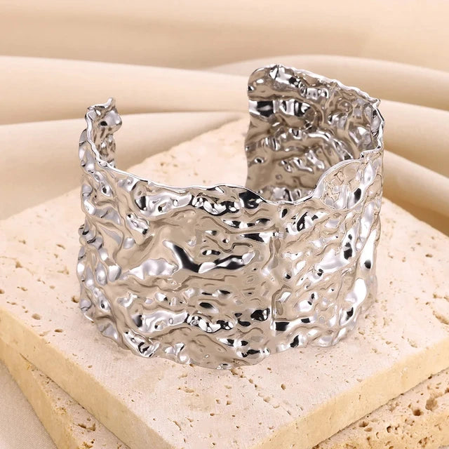Bracelet Manchette ouvert en Acier Inoxydable