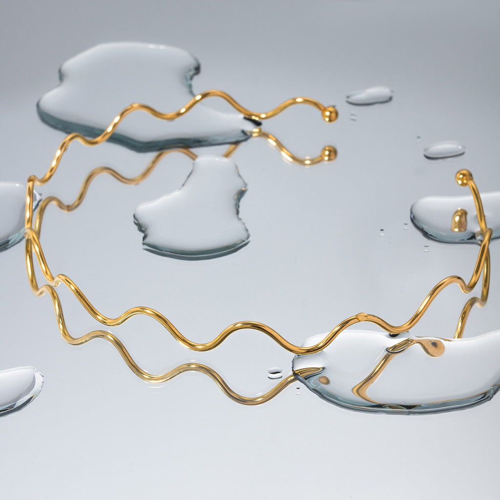 Collier vague en Acier Inoxydable