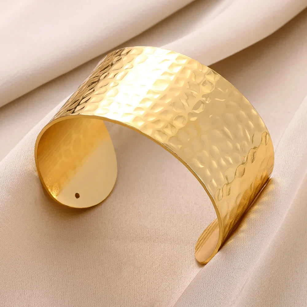 Bracelet Manchette ouvert en Acier Inoxydable