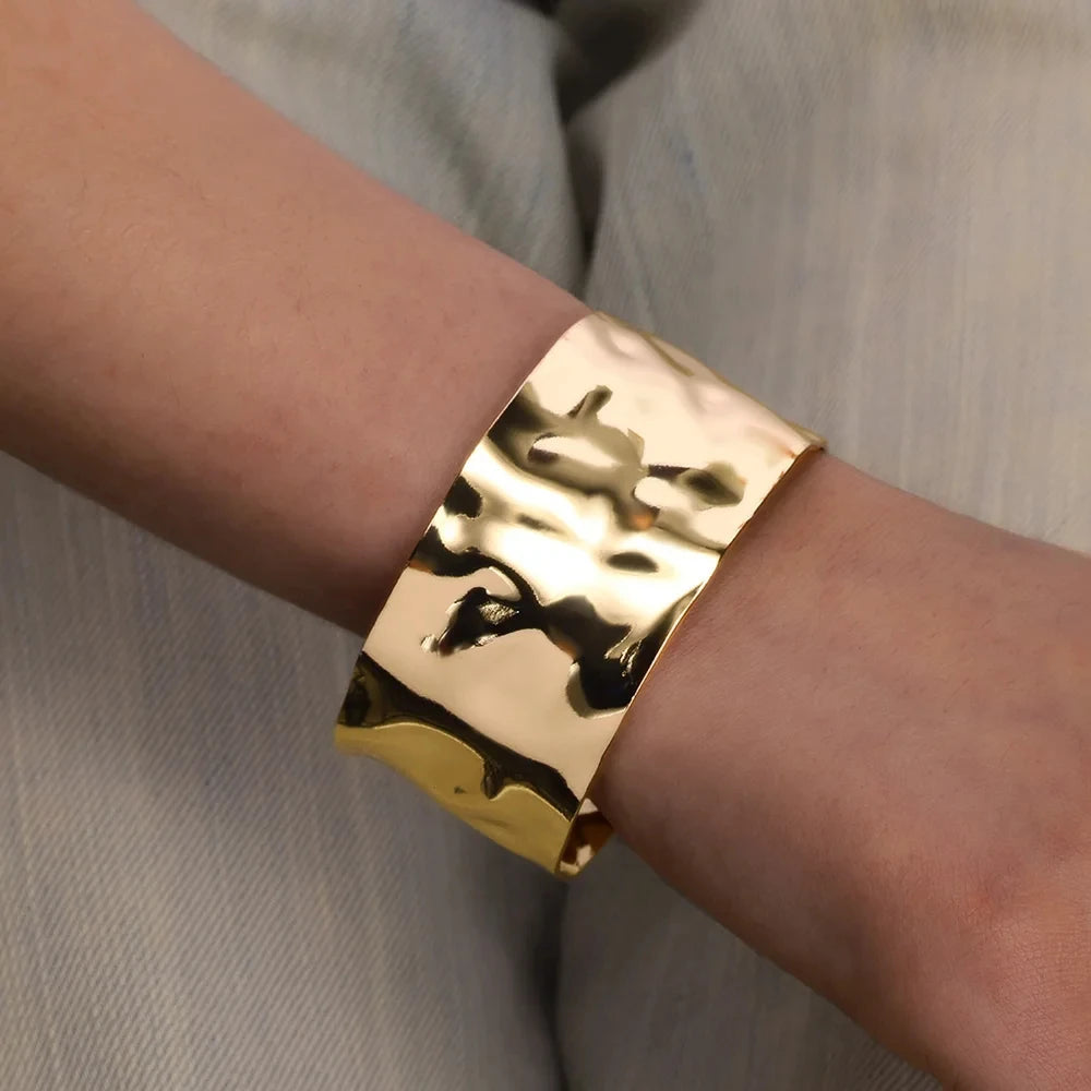 Bracelet Manchette ouvert en Acier Inoxydable