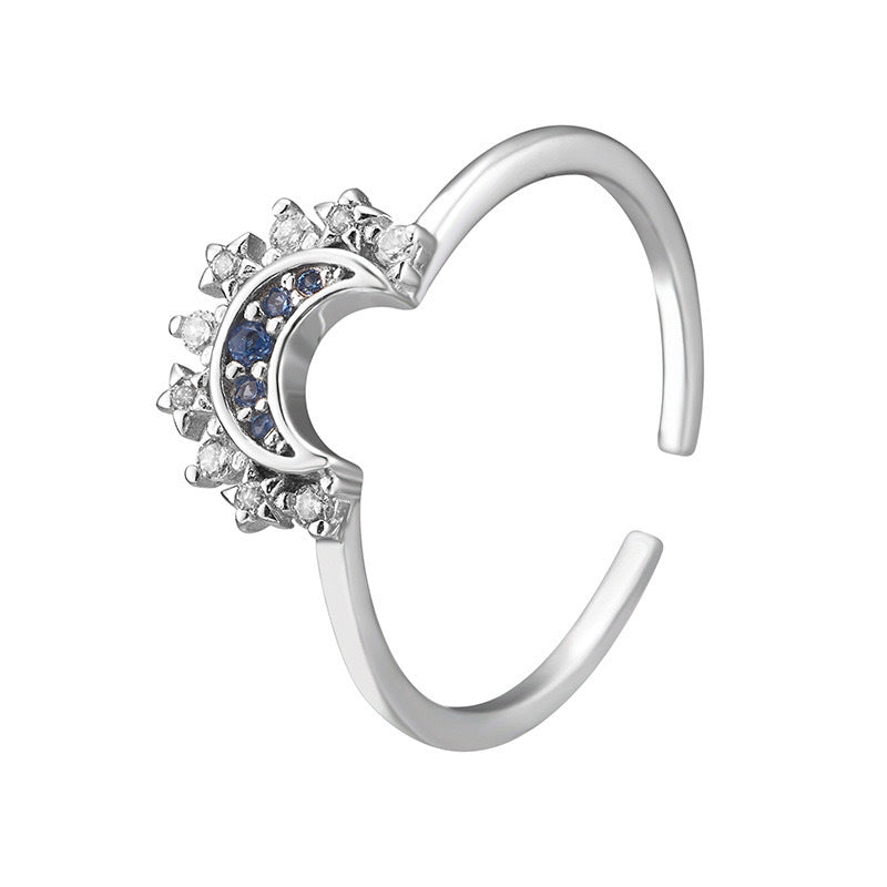 Bague ajustable Soleil & Lune Design simple et symbolique