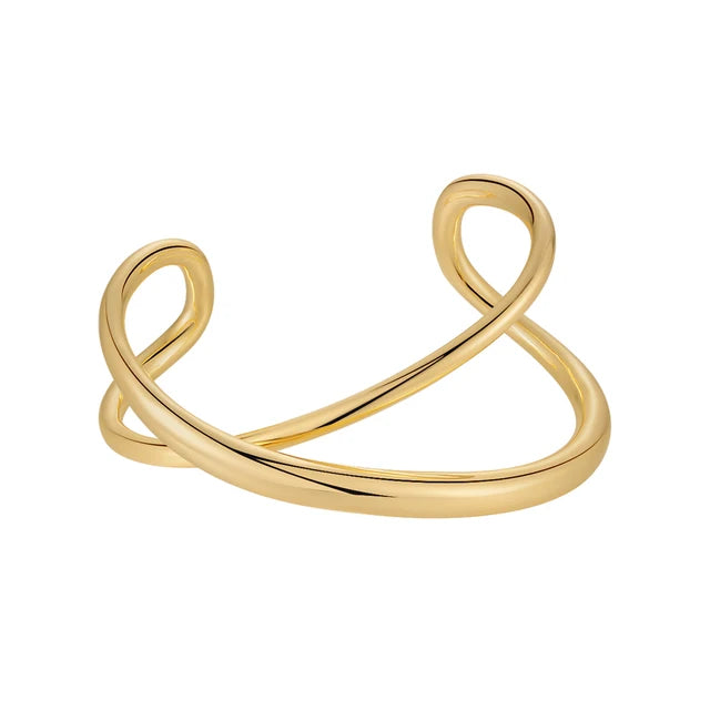 Bracelet ouvert irrégulier Finition dorée