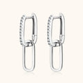 Boucles d’oreilles en Argent Sterling 925 avec Moissanite