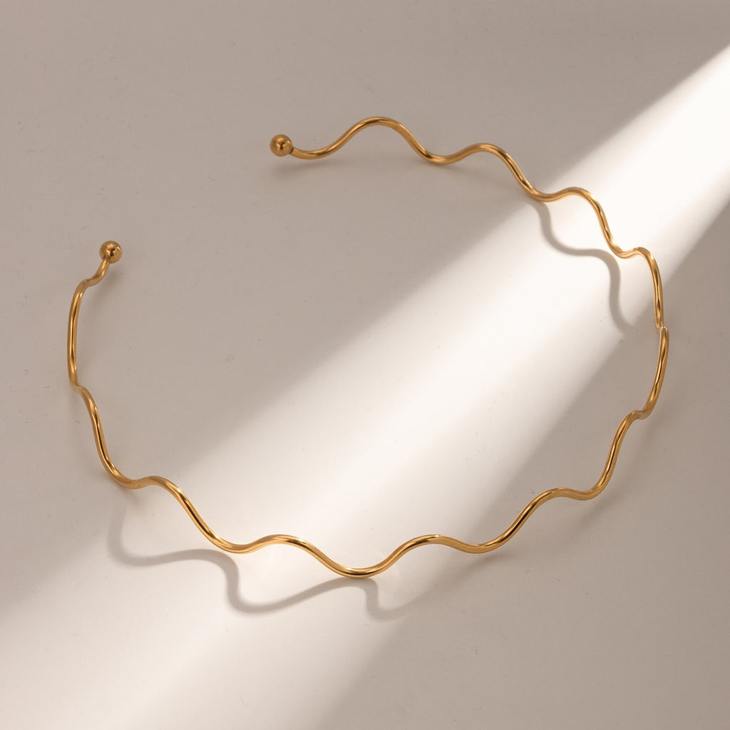 Collier vague en Acier Inoxydable