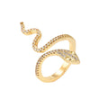 Bague ouverte Serpent