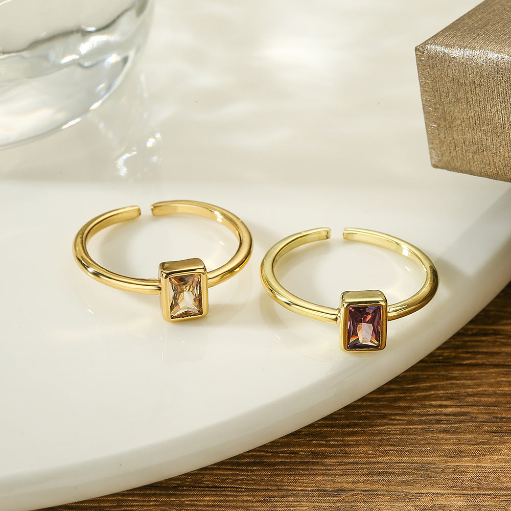 Bague Minimaliste Ouverture ajustable