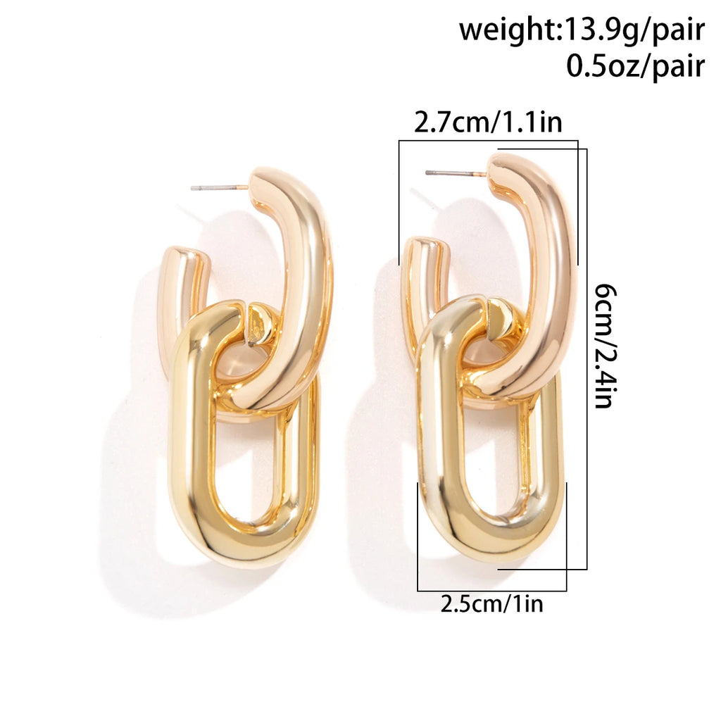 Boucles d’oreilles Chaîne épaisse