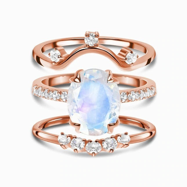 Bague Argent Sterling et Pierre de Lune