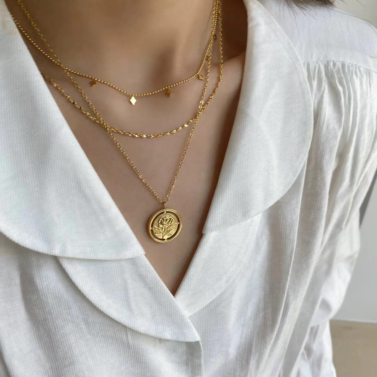Collier à Pampilles double