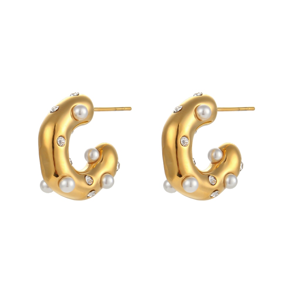 Boucles d’oreilles Chunky en Acier Inoxydable