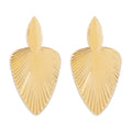 Boucles d’oreilles pendantes éventail métalliques