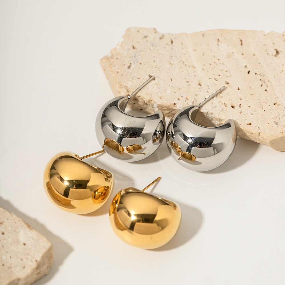 Boucles d’oreilles épaisses en Acier Inoxydable