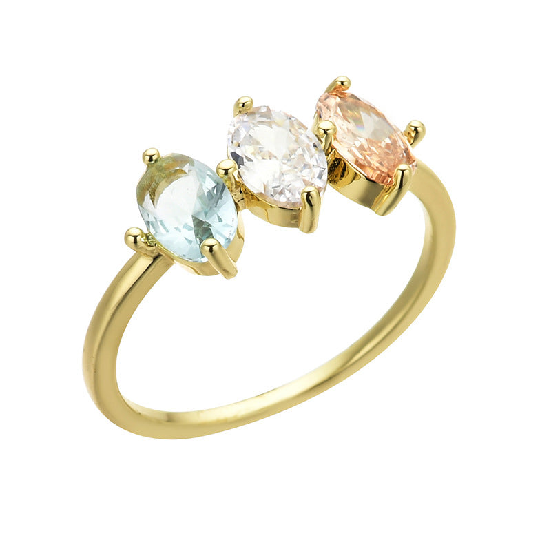 Bague de naissance tricolore