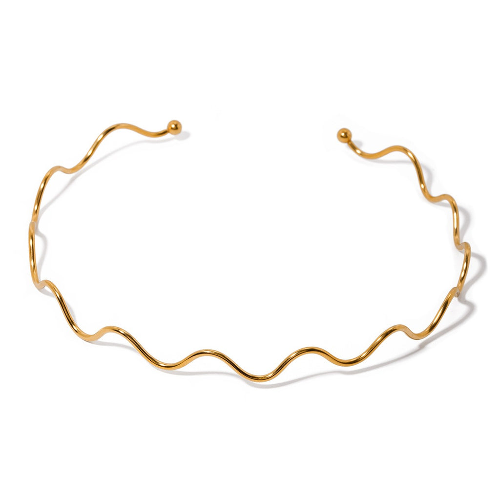 Collier vague en Acier Inoxydable