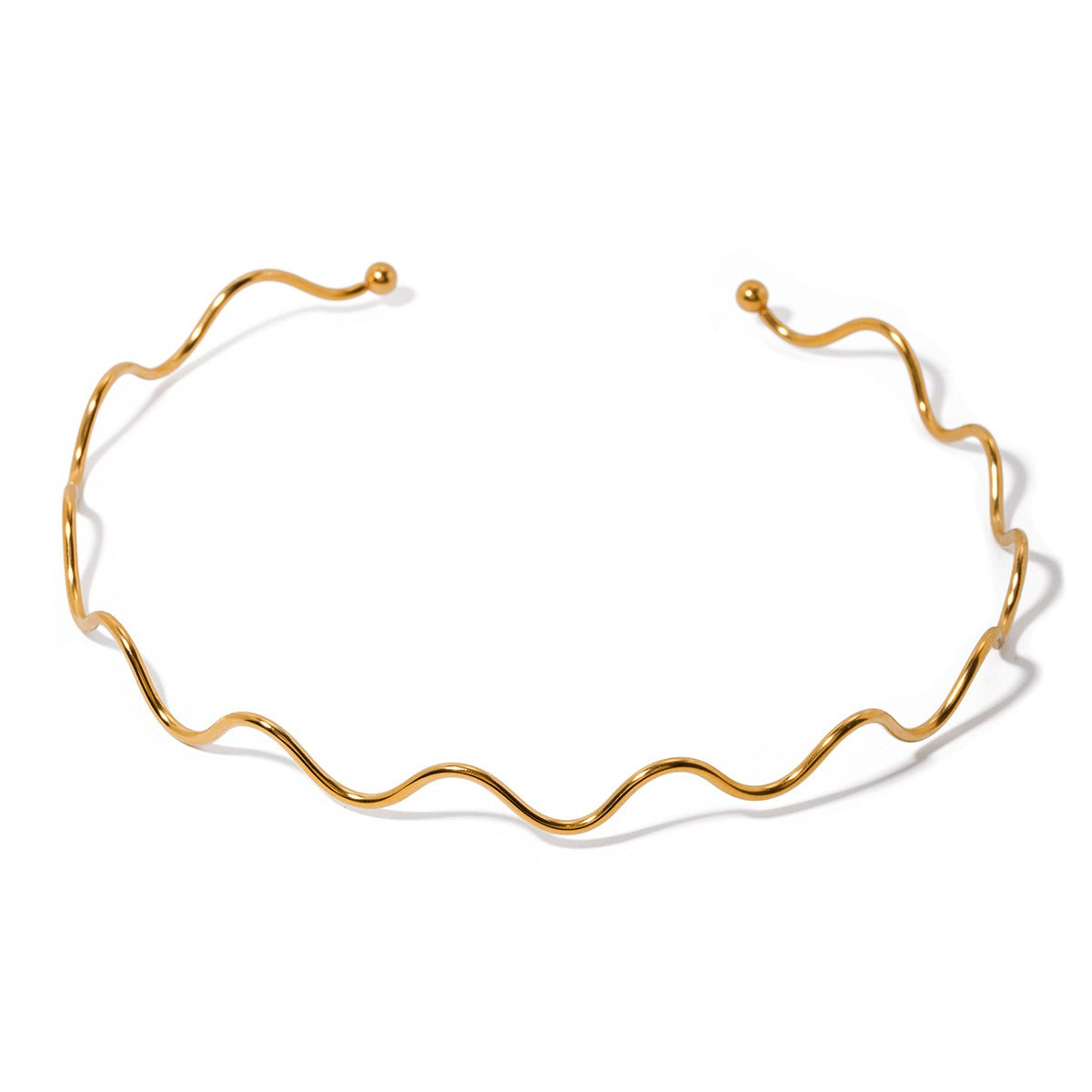 Collier vague en Acier Inoxydable