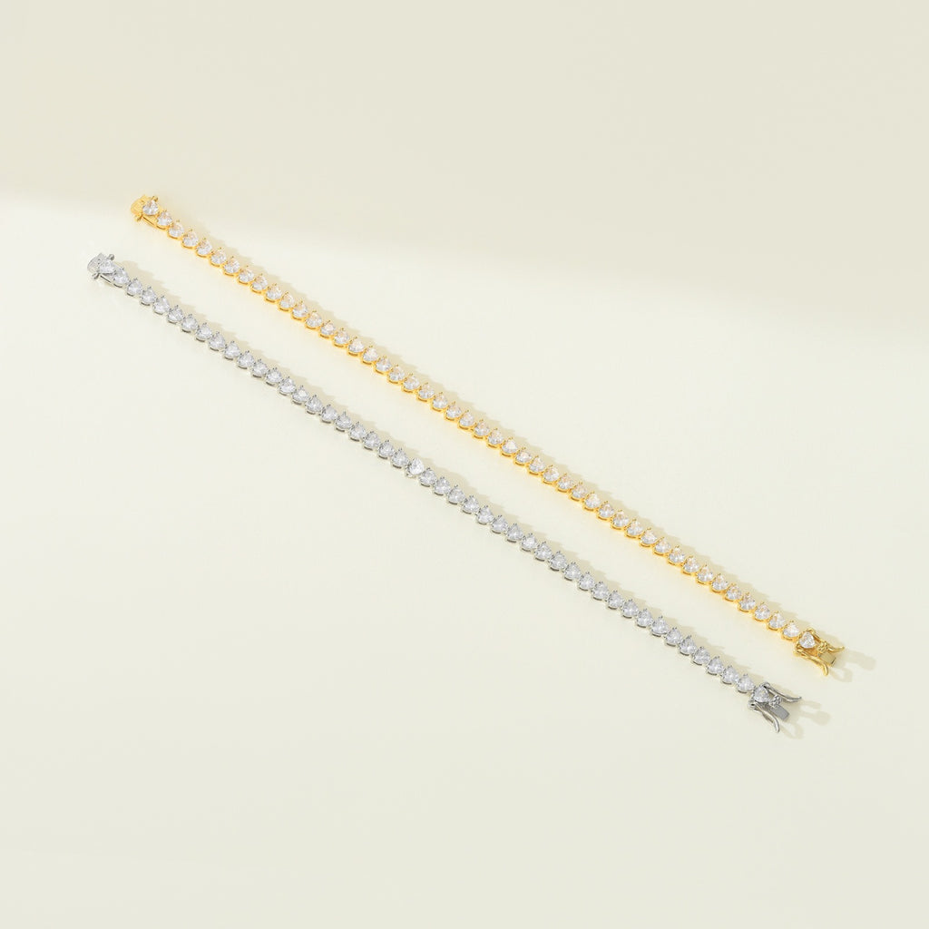 Bracelet Tennis Cœur
