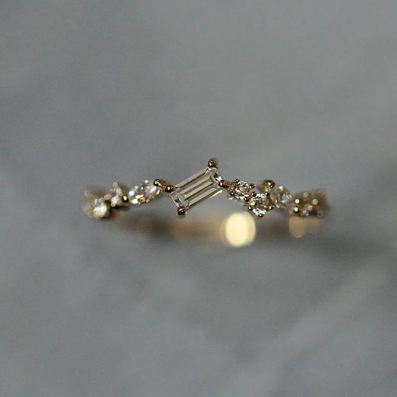 Bague en Argent 925 Plaqué Or