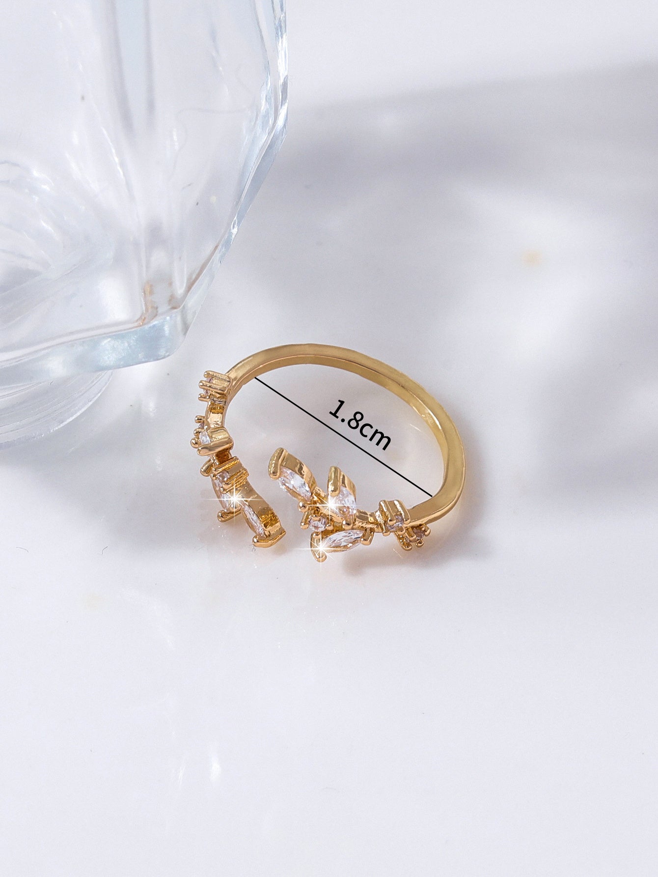 Bague Feuille dorée